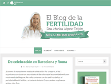 Tablet Screenshot of elblogdelafertilidad.com